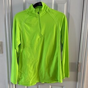 Champion Bright Green Half-Zip Hoodie